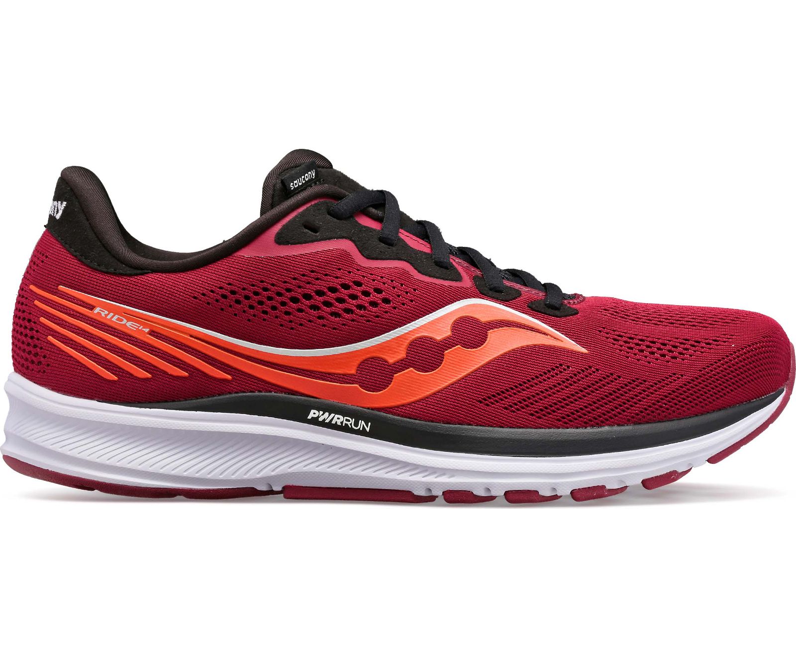 Saucony Ride 14 Men\'s Running Shoes Red / Black | AU 549EBCX